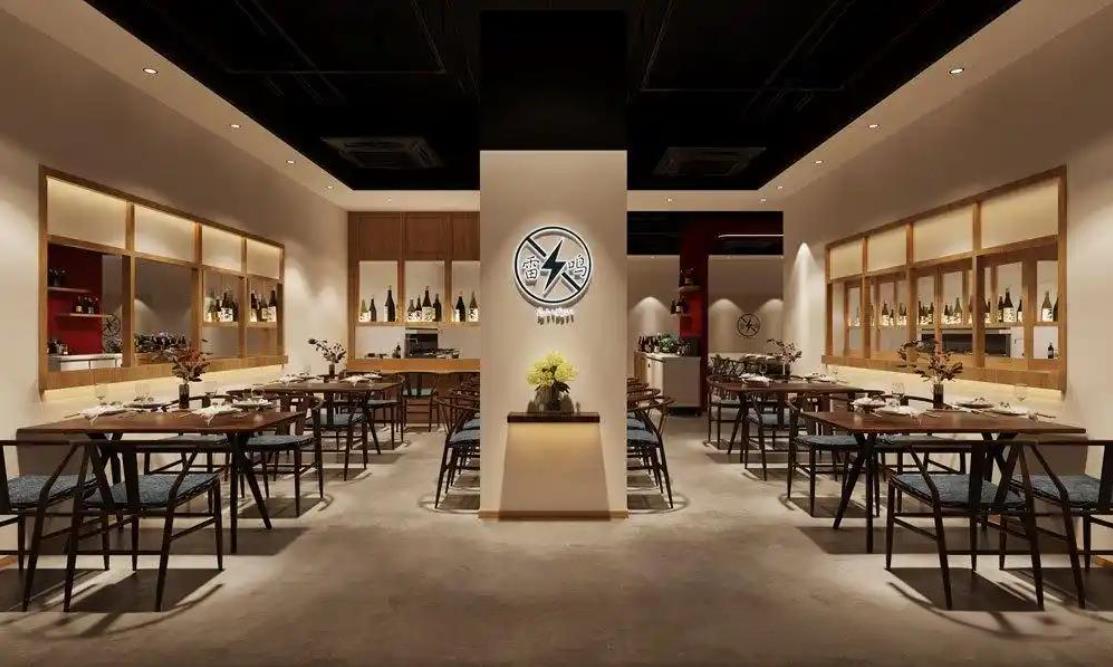 合肥400平日料餐飲店裝修設(shè)計效果圖