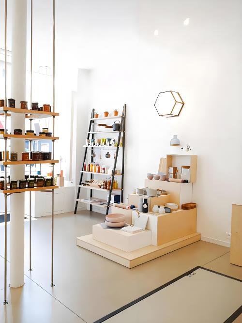 甜品店裝修設(shè)計(jì)，清新ins風(fēng)原木系咖啡甜品店