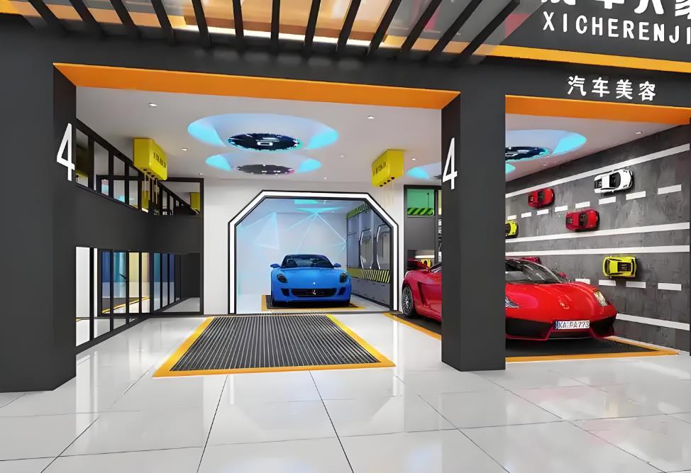 現(xiàn)代簡約風汽車維修店設(shè)計全解析